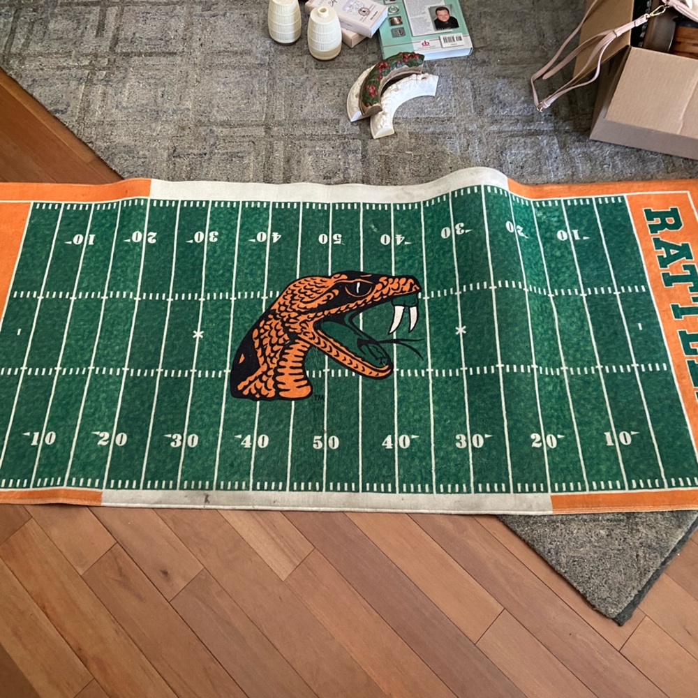 FAMU RATTLERS FOOTBALL RUG 70” x 30”